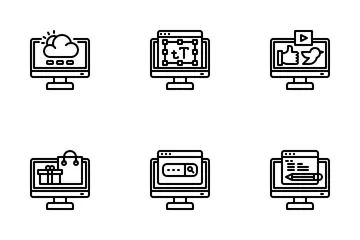 Aplicación de computadora Paquete de Iconos
