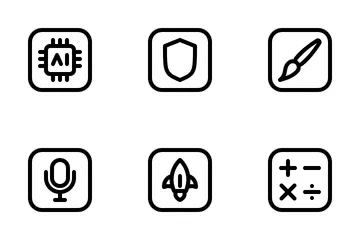 Aplicación movil Paquete de Iconos