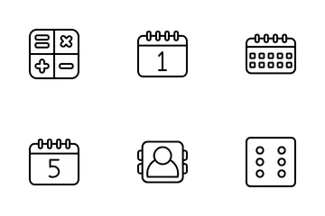 Aplicación de interfaz de usuario Paquete de Iconos