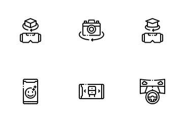 Aplicativos de realidade aumentada Pacote de Ícones