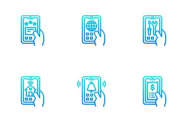 Aplicações Móveis Pacote de Ícones