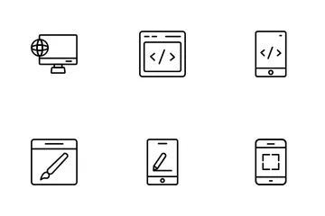 Aplicativos da Web e móveis Pacote de Ícones