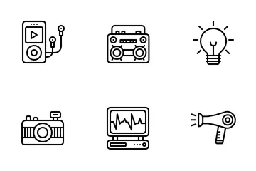 Appareil électronique Pack d'Icônes