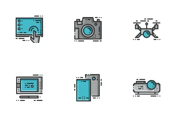 Appareil électronique moderne Pack d'Icônes