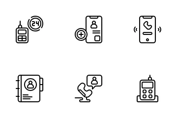 Appel téléphonique Pack d'Icônes