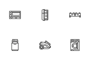 Appliances Domestic Equipment Icon Pack