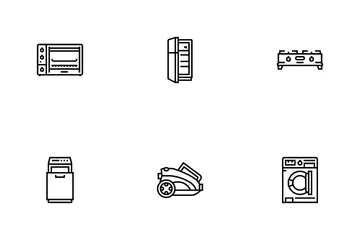 Appliances Domestic Equipment Icon Pack