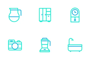 Appliances - Outline Color Icon Pack