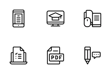 Apprendimento online Icon Pack