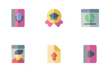 Apprentissage en ligne Icon Pack