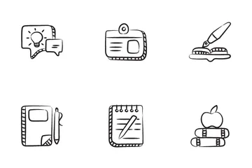 Apprentissage en ligne Icon Pack