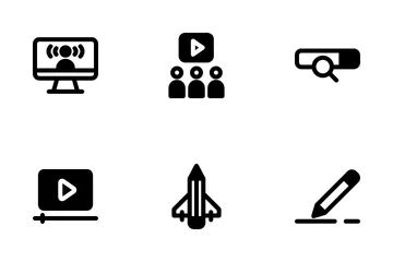 Apprentissage en ligne Icon Pack