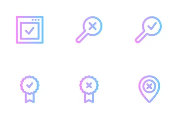 Approval And Rejection Icon Pack