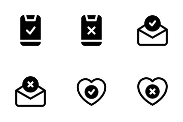 Approval And Rejection Icon Pack