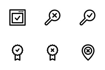 Approval And Rejection Icon Pack