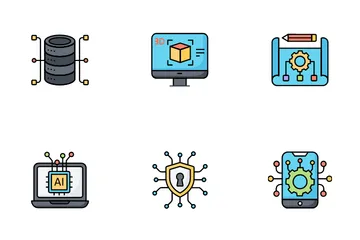 Aprendizado de máquina Pacote de Ícones