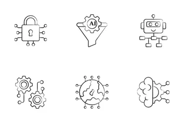 Aprendizado de máquina Icon Pack