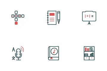 Aprendizagem de línguas Pacote de Ícones