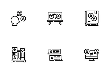 Aprendizagem de línguas Pacote de Ícones