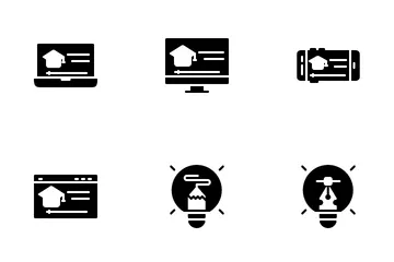 Aprendizagem online Pacote de Ícones