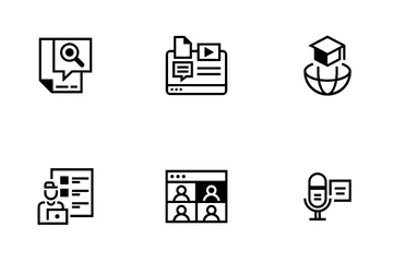 Aprendizagem online Pacote de Ícones