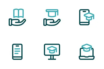 Aprendizagem online Pacote de Ícones