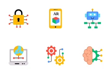 Aprendizaje automático Paquete de Iconos