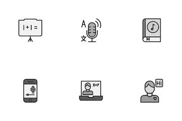 Aprendizaje de idiomas Icon Pack