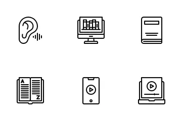 Aprendizaje de idiomas Paquete de Iconos