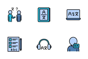 Aprendizaje de idiomas Icon Pack