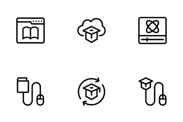Aprender en línea Paquete de Iconos