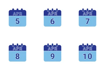 April Date Icon Pack