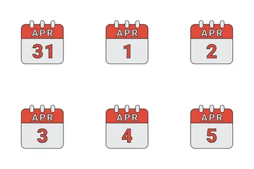 April Date Icon Pack