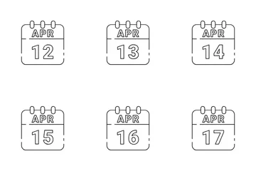 April Date Icon Pack