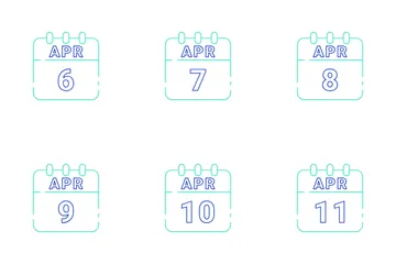 April Date Icon Pack
