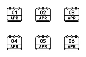 April Kalender Symbolpack