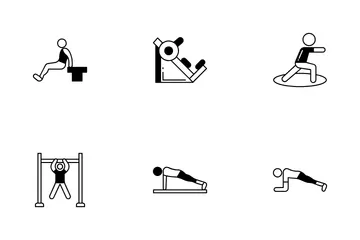 Aptitud física Paquete de Iconos