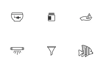 Aquarium und Fische Symbolpack