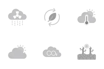 Aquecimento global Pacote de Ícones
