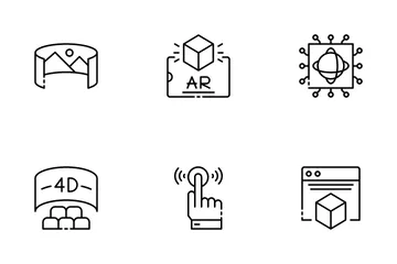 AR And VR Technology Icon Pack