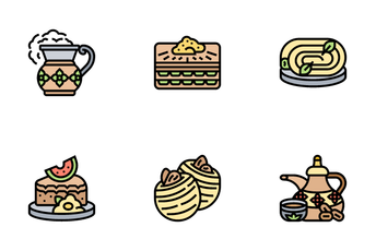 Arabic Cuisine Icon Pack