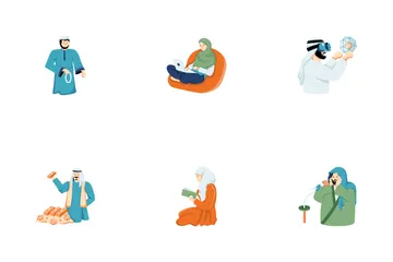 Arabische Charaktere Symbolpack