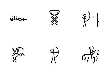 Archery Sport Icon Pack
