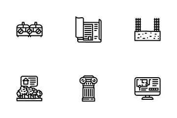 Architect Professional Occupation Icon Pack