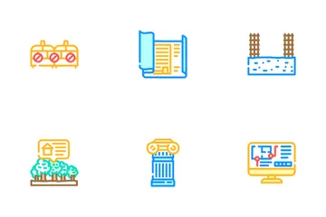 Architect Professional Occupation Icon Pack