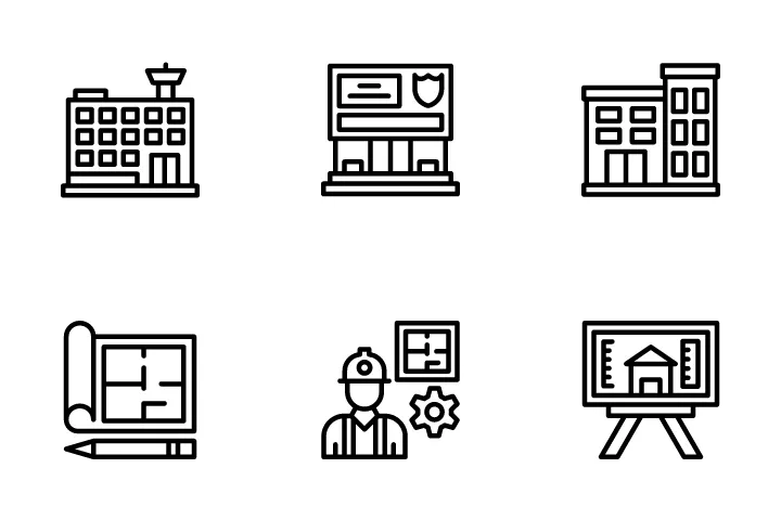 5,864 Architecture Icon Packs - Free in SVG, PNG, GIF | IconScout