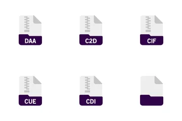 Archive And Compressed File Format Icon Pack