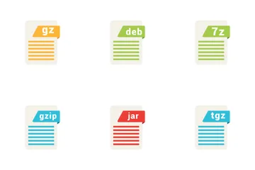 Archive File Formats Icon Pack