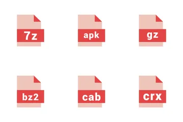  Archive File Formats Icon Pack