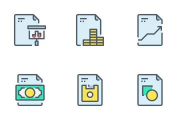 Archivo y documento Paquete de Iconos